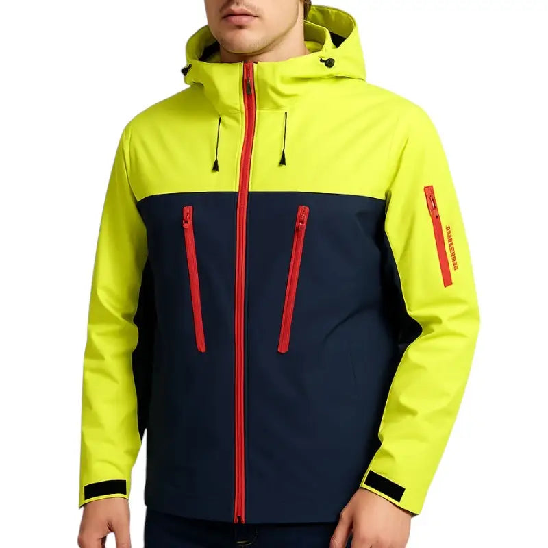 Wanderjacke Signalfarbe
