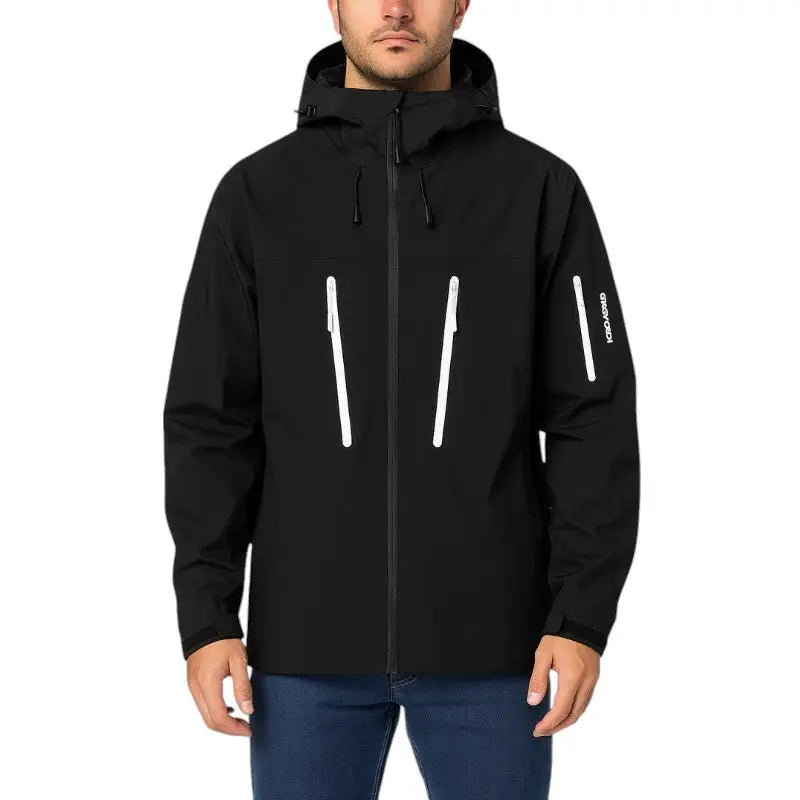 Wanderjacke Signalfarbe
