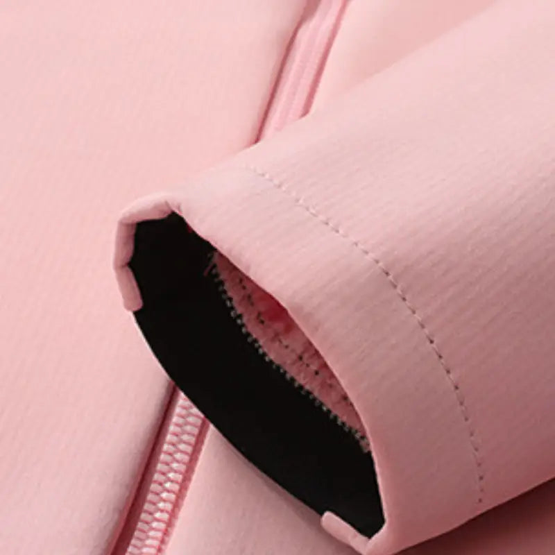 Softshell Fleecejacke Damen Warm mit Kapuze Winddicht