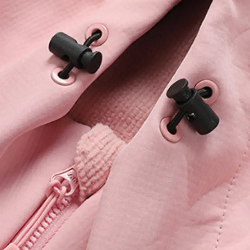 Softshell Fleecejacke Damen Warm mit Kapuze Winddicht