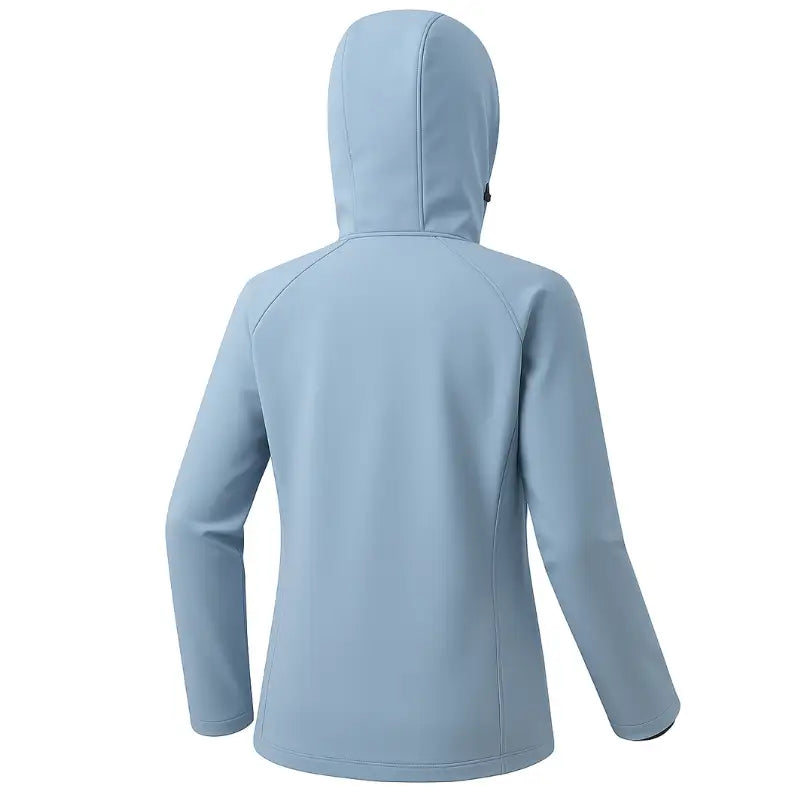 Softshell Fleecejacke Damen Warm mit Kapuze Winddicht